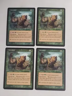 MTG Playset 4x Werebear (Odyssey/Green/C) - BGM - Image 1