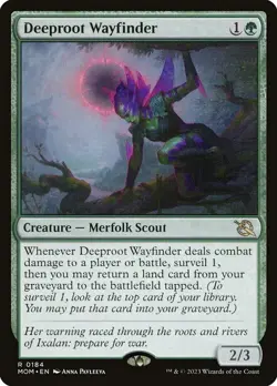MOM DEEPROOT WAYFINDER 1x Rare Magic March of the Machine MTG NM - Image 1