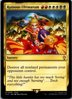 Ruinous Ultimatum R Sorcery Commander: FINAL FANTASY 329 Near Mint - Image 1