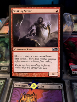 Striking Sliver 1x MtG 2014 m14 Core Edition LP - Image 1