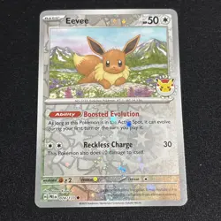 Prismatic Evolutions Eevee 2025 Pokemon Day Promo 074/131 Reverse Holo - Image 1