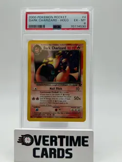 2000 Pokemon Rocket Dark Charizard Holo 4/82 PSA 6 - Image 1