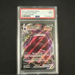 2021 Pokemon Gengar Vmax Gigantamax Fusion Strike 157/264 PSA 9 Mint 🔥 👀 - Image 1