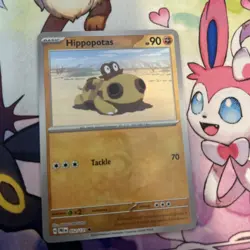 Pokemon TCG Hippopotas 052/131 Prismatic Evolution Masterball Master Ball Mint - Image 3