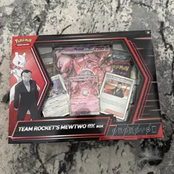NEW Destined Rivals Pokemon TCG Team Rockets Mewtwo EX Box Sealed - Image 1