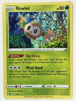 Gossifleur Rowlet NM McDonald's Promos 2022 3/15 2/15 Pokemon TCG Holo - Image 2