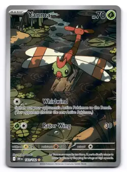 Yanma NM IR 183/182 Sv10: Destined Rivals Pokemon TCG Holo - Image 1