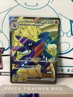Pokemon TCG Cynthia's Garchomp EX 215/182 Destined Rivals Ultra Rare English - Image 1