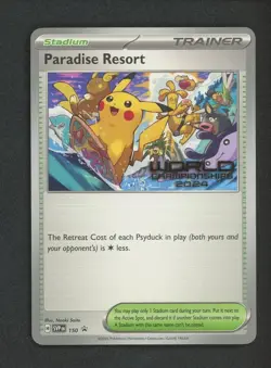 Paradise Resort 2024 pokemon Korean PROMO SV-P World Championships 2024 - Image 1