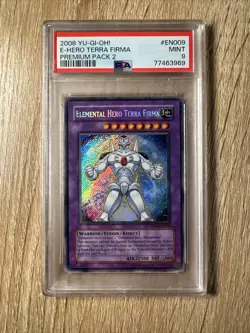 Elemental Hero Terra Firma - PP02-EN009 - Secret Rare - Unlimited PSA 9 - Image 2