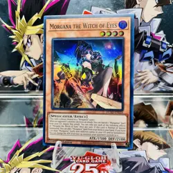 Yugioh Morgana the Witch of Eyes DUAD-EN026 Super Rare 1st Ed Near Mint - Image 1