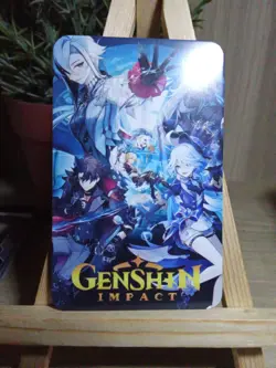 Hu Tao Genshin Waifu Goddess Story Fan Art Anime Card Carte - Image 2