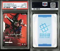 PSA10 Aile Strike Gundam Beta TCG Parallel Limited Rare Card Japan - Image 3