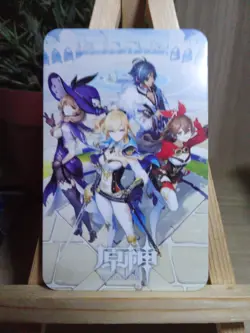 Hu Tao Genshin Waifu Goddess Story Fan Art Anime Card Carte - Image 2