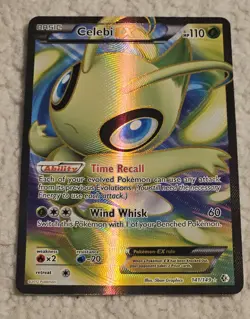 Celebi EX 141/149 Boundaries Crossed Ultra Rare Full Art Holo Pokemon Card - Image 3