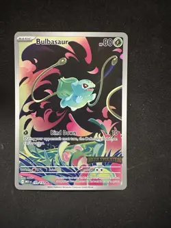 Pokemon Card Bulbasaur 133/132 - Mega Evolution Stamped Promo - Image 1