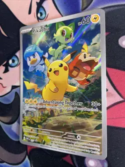 Pokemon Pikachu TCG Full Art Holo Promo Card SVP Black Star #27 NM - Image 3