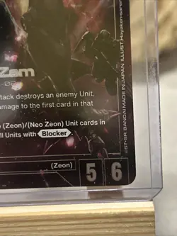 Gundam Card Game Newtype Rising Big Zam GD01-027 R+ Holo Foil - Image 4