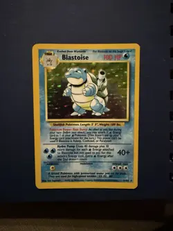 Blastoise 2/102 Base Set Unlimited Holo Rare 1999 WOTC Pokemon TCG Card - Image 1