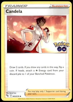 Candela 065/078 Pokemon GO TCG Non Holo Pokemon Card Free Shipping! - Image 1