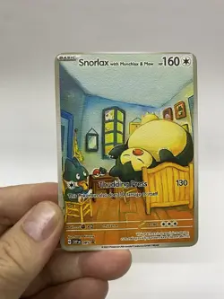 Snorlax Van Gogh Gold Metal Pokemon Card-Collectible Gift Display！ Christmas - Image 2