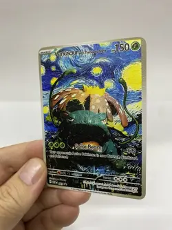 Venusaur Van Gogh Gold Metal Pokemon Card-Collectible Gift Display！ Christmas - Image 2