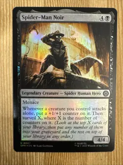 Spider-Man Noir (0067) FOIL - NM - Marvel's Spider-Man - MTG - Image 1