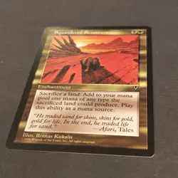 MTG Visions "Squandered Resources" Magic The Gathering 1996 WOTC NM/Mint - Image 3
