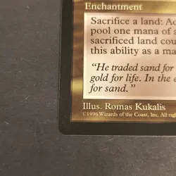 MTG Visions "Squandered Resources" Magic The Gathering 1996 WOTC NM/Mint - Image 5