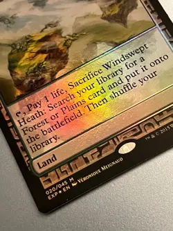 MTG Windswept Heath (Foil) - Zendikar Expeditions #20 - Image 3