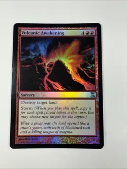 MTG - Volcanic Awakening - {Foil} #186 Uncommon LP Time Spiral - Image 1