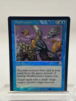 Misdirection FOIL Mercadian Masques Near Mint Never Played Mtg Magic Gathering - Image 1