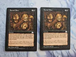 Buried Alive x 2 - Weatherlight - Magic the Gathering - MTG - Light Play - Image 1