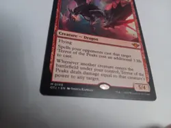 1x MTG Terror of the Peaks Outlaws of Thunder Junction NM Dragon Mythic Rare - Image 3