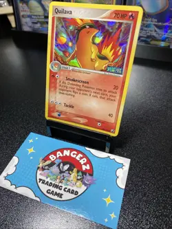 2005 POKEMON TCG QUILAVA EX UNSEEN FORCES REVERSE HOLO STAMPED 45/115 - Image 2