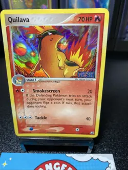 2005 POKEMON TCG QUILAVA EX UNSEEN FORCES REVERSE HOLO STAMPED 45/115 - Image 4