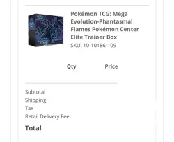 Presale! 11/15 Pokemon Center Phantasmal Flames ETB! Pre-Order! Confirmed Order! - Image 2