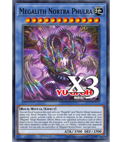 3X Megalith Nortra Phulra DOOD-EN034 SR Doom of Dimensions NM 1st Ed Yugioh - Image 1