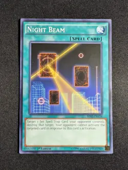 Yugioh - Night Beam BP03-EN176 1st Edition Common NM - Image 1