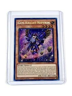 Gem-Knight Nepyrim BLMM-EN021 YuGiOh! Secret Rare 1st Edition - Image 1