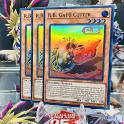 3x Yugioh Playset R.B. Ga10 Cutter DUAD-EN091 Super Rare 1st Ed Near Mint - Image 1