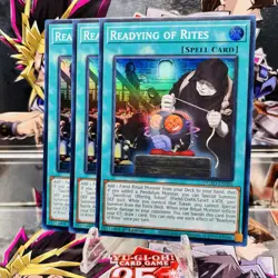 3x Yugioh Playset Readying of Rites DUAD-EN086 Super Rare 1st Ed Near Mint - Image 1