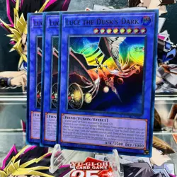 3x Yugioh Playset Luce the Dusk's Dark DUAD-EN082 Super Rare 1st Ed Near Mint - Image 1