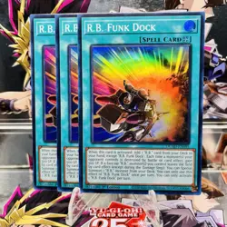 3x Yugioh Playset R.B. Funk Dock DUAD-EN095 Super Rare 1st Ed Near Mint - Image 1