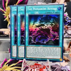 3x Yugioh Playset The Monarchs Revolt DUAD-EN062 Super Rare 1st Ed Near Mint - Image 1