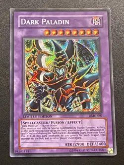 Yugioh Dark Paladin DMG-001 Secret Rare Duel Masters Guide Limited holo Bleed - Image 1