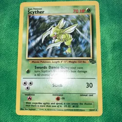 Pokemon Scyther TCG Jungle Non-Holo Rare Card 26/64 Unlimited LP - Image 1