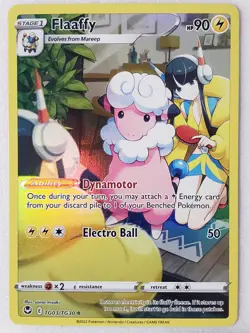 HOLO Flaaffy TG03/TG30 NM / M - Silver Tempest Trainer Gallery Pokemon Card - Image 1