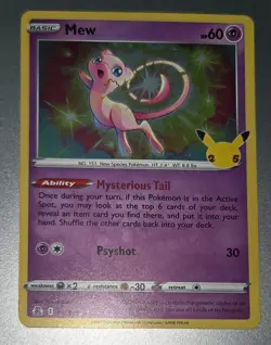 Mew 011/025 - Celebrations 25th Anniversary - Holo Pokemon Card - Image 3