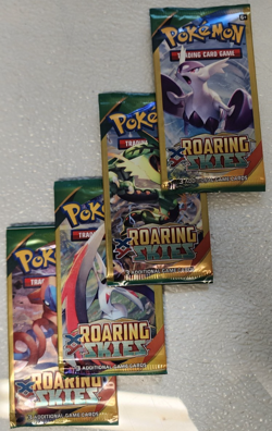 POKEMON XY ROARING SKIES 3 CARD BOOSTER PACK ART SET (4) NEW PACKS - Image 3